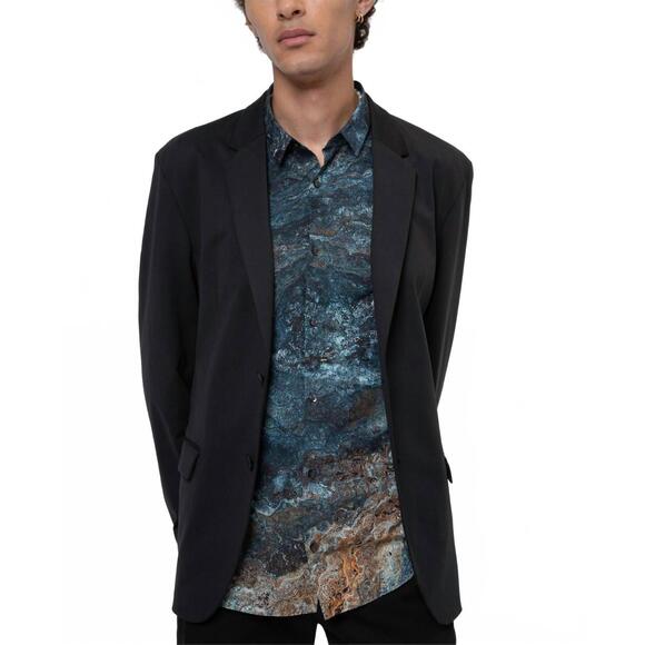 NEW HUGO men's slim-fit performance jacket in navy